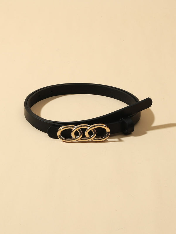 1pc Kids Chain Buckle Casual Style Belt, For Daily Life