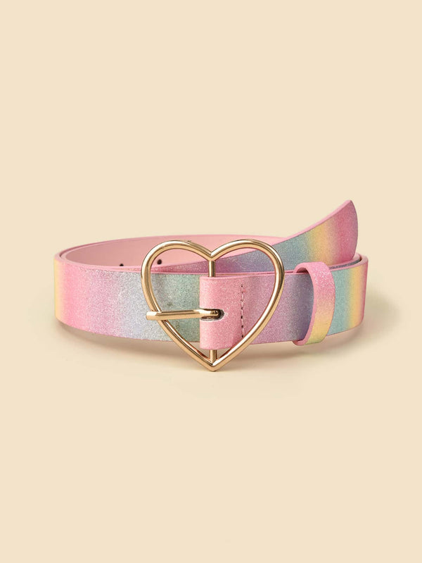 Kids Heart Buckle Belt