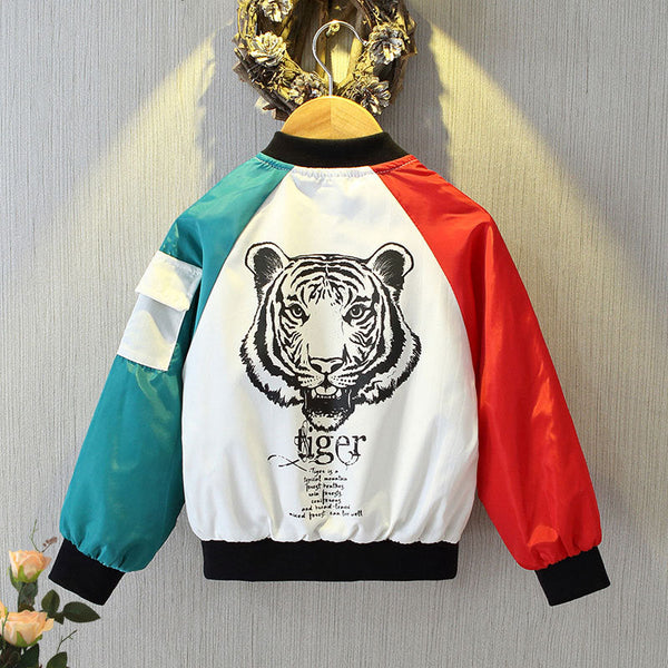 Boys' jackets 2025 spring and autumn trendy baseball