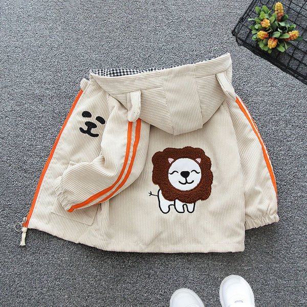 2025 Boys’ Jacket – Korean Style Casual for Kids (2–6 Years)
