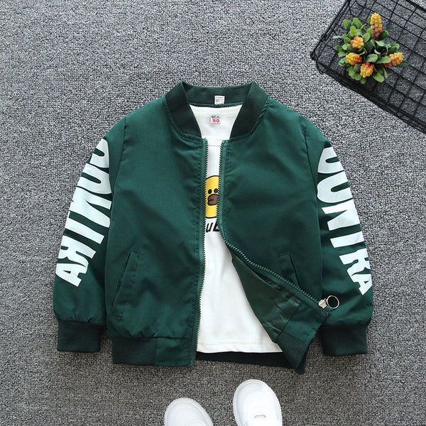 Boys jackets spring clothing thin casual foreign-style baseball trend