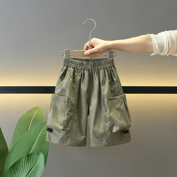 Boys’ Summer Shorts – 2025 New Lightweight Five-Point Pants for Kids & Older Children