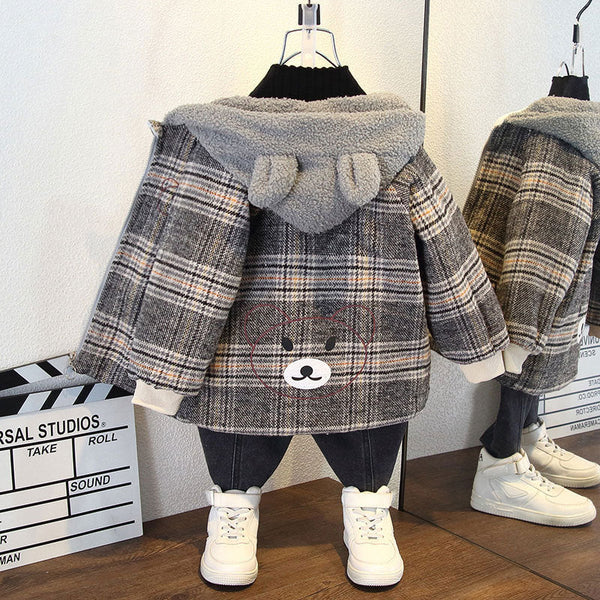 Girls' winter velvet jacket 2025 new autumn and winter pie overcomes thickened winter clothes children's jacket cotton clothes