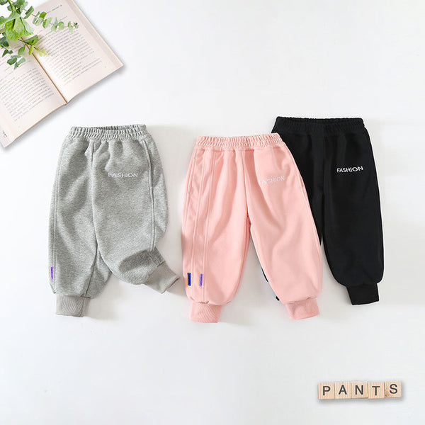 Processing custom girls' spring and autumn pants 2025 children's clothing new children's casual pants baby autumn loose trousers tide