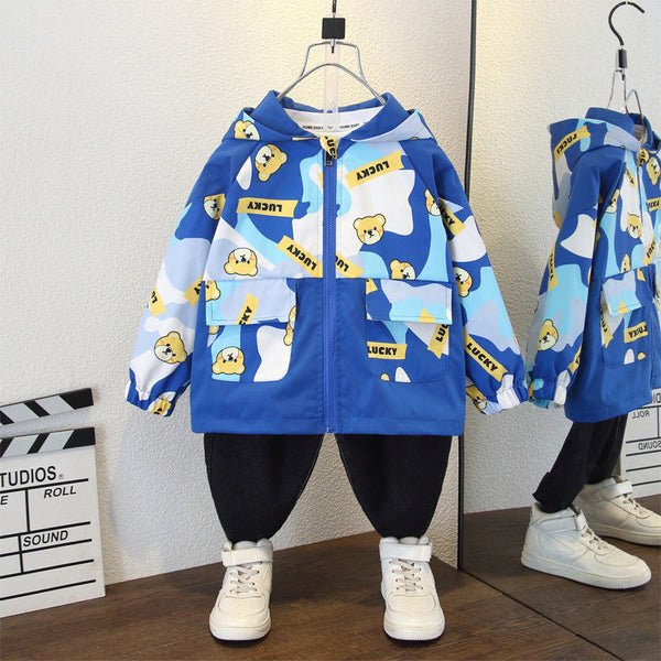 Children's cartoon hooded jacket