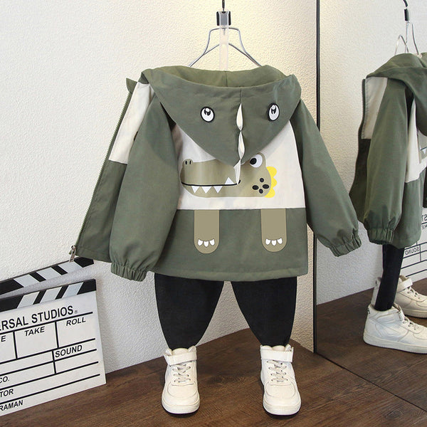 Customized processing 2025 children's clothing boys' jackets children's trench coats girls trendy jackets tops baby trench coats