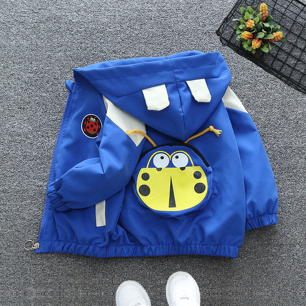 Children's clothing Boys' jackets Spring clothing 2025 New children's hooded zipper clothing Chinese  Korean version tide