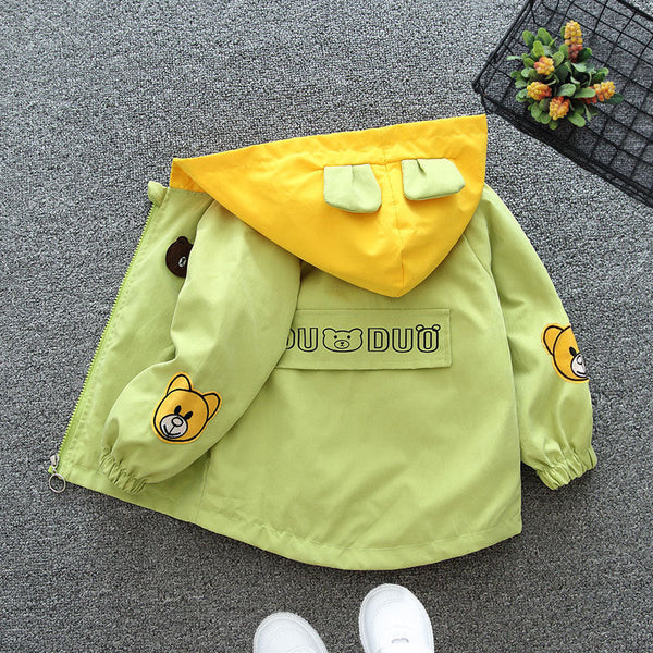 Children's coat girls windbreaker 2025 new top boys baby thin spring and autumn Korean version jacket