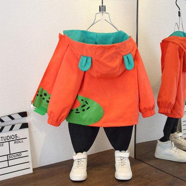 Processing custom boys' jackets spring children's jackets 2025 medium and small children's jackets boys trench coat tops tide