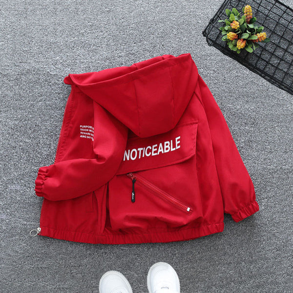 Children's clothing boys spring and autumn tooling trench coat boys spring charge top girls Internet celebrity tide 4 years old 9