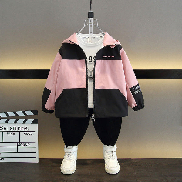 Children's autumn new Korean version of the versatile hooded jacket jacket