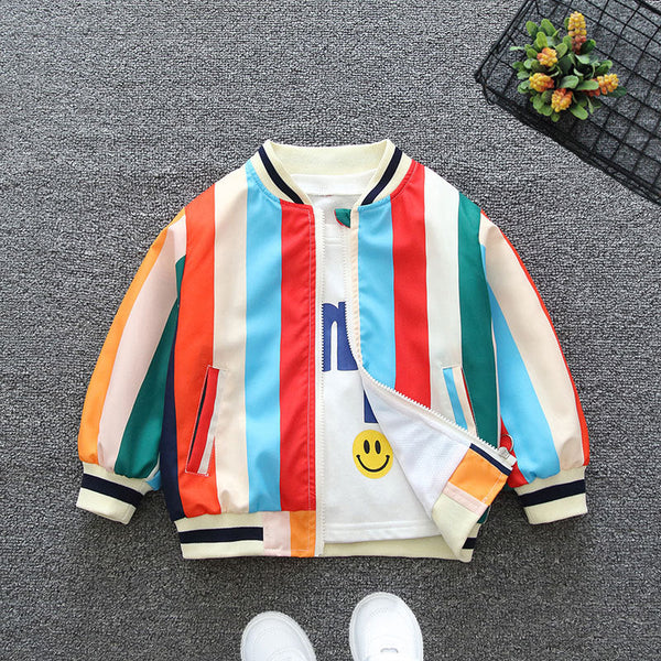Boys and girls spring and autumn jacket autumn casual cardigan trench coat clothes tide