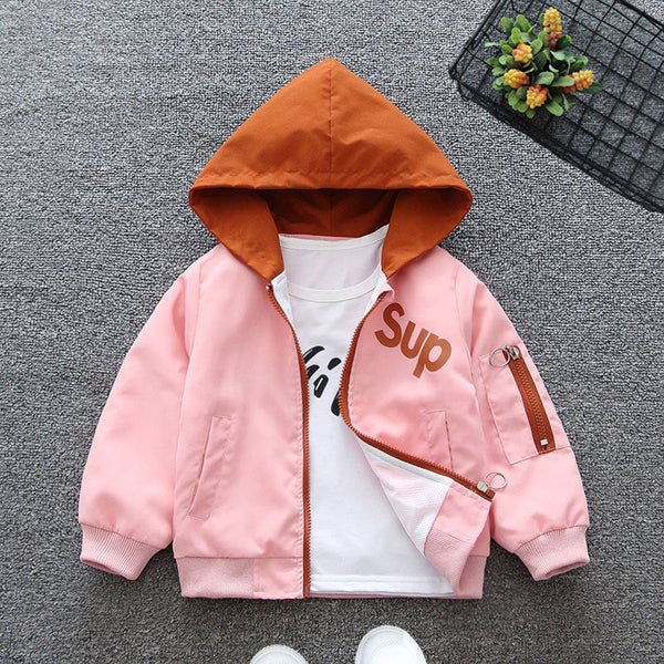 Girls 2025 new baseball Internet celebrity cartoon jacket long sleeve