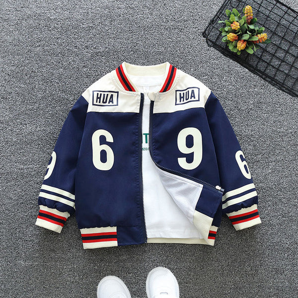 Boys’ Spring/Autumn Jacket – Lightweight Casual Sports Coat for Kids & Toddlers