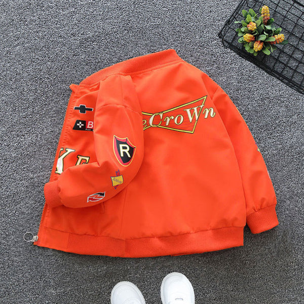 Boys' Baseball Clothing 2025 New Autumn Clothing Girls' Top Autumn Medium and Older Children's Jacket Spring and Autumn Jacket Windbreaker