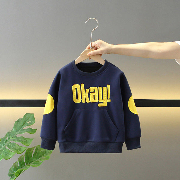 Boys’ Spring & Autumn – 2025 New Korean Style Fashionable Children’s Sweatshirt