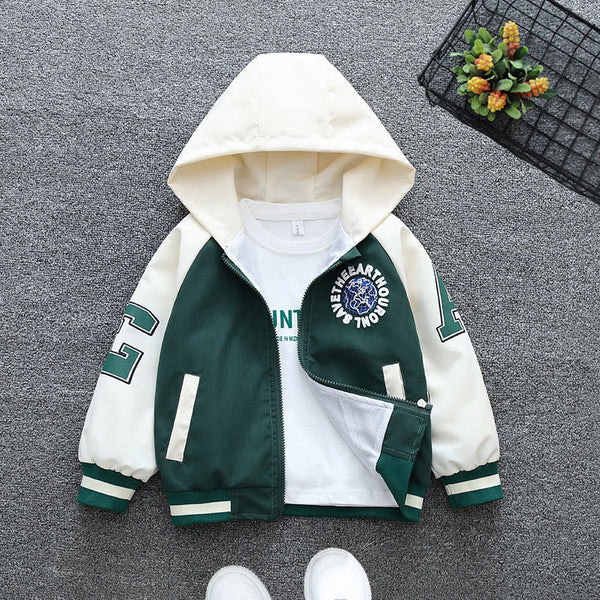 Boys’ Spring Hooded – Lightweight Jacket for Kids