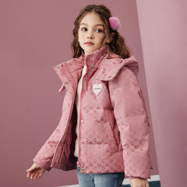 2025 New Baby Girls’ Winter Down Cotton Coat – Thick Warm Jacket with Trendy Foreign Style