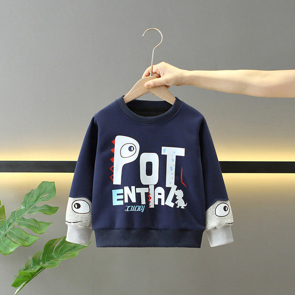 Boys' spring and autumn sweatshirt long-sleeved