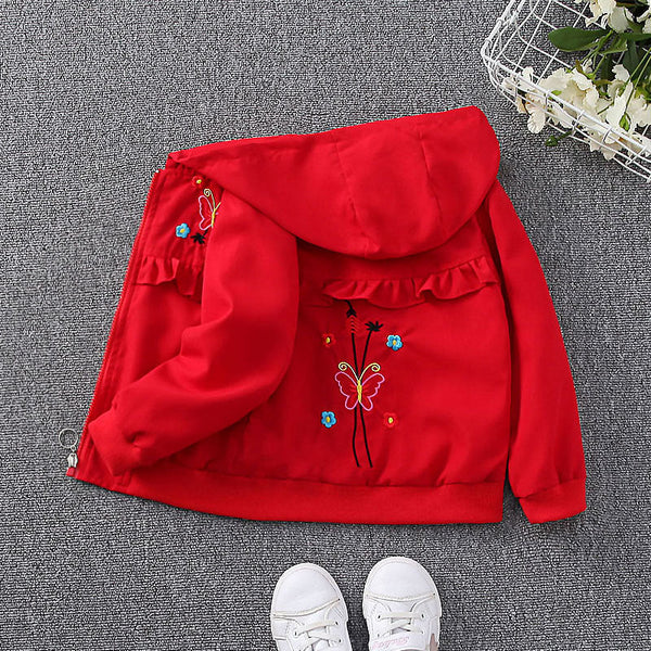 Children's spring coat 2025 new girls spring and autumn thin trench coat children's baby girl autumn top tide