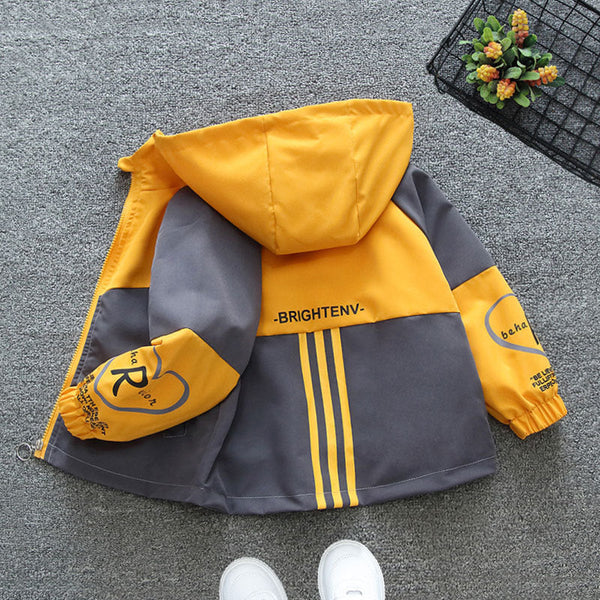 Girls trench coat spring and autumn 2025 new baby spring jacket children's boys spring sports jacket