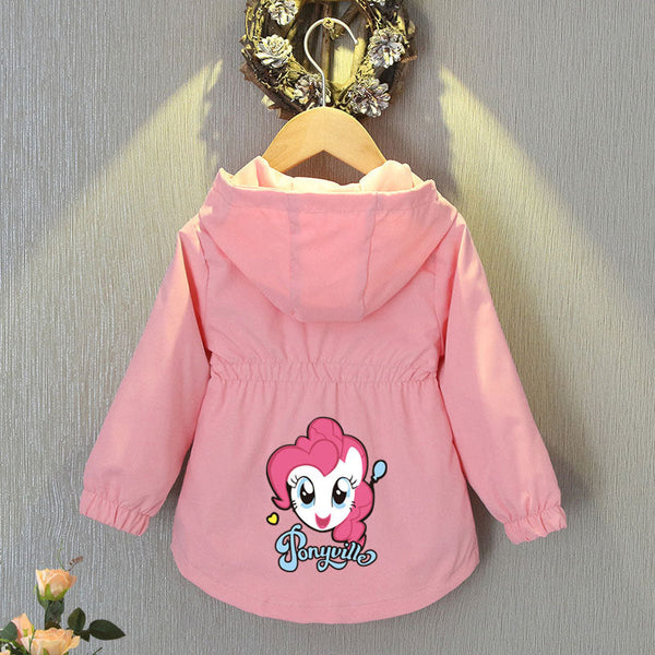 Children's clothing Girls waist jacket jacket Spring and autumn clothing 2025 new children's medium and older children's tops trench coat medium and long
