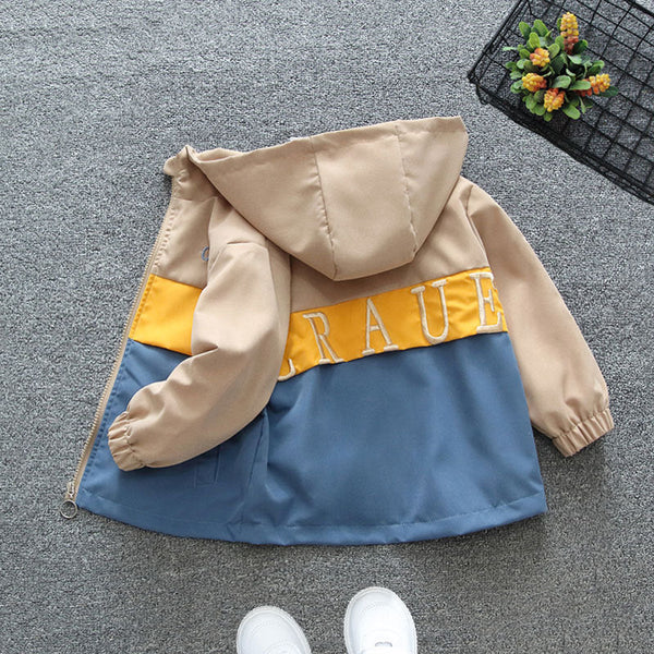 Boys' spring casual jacket 2025 new middle-aged and older children's fried street ruffian handsome trendy children's trench coat girls' spring and autumn thin