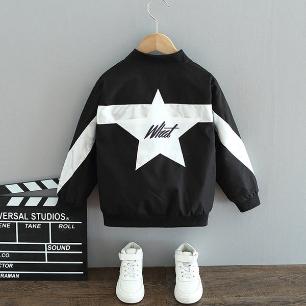 2025 New Spring Children's Jacket Spring and Autumn Boys Jacket Baseball Uniform Medium and Older Children's Windbreaker Boys Jacket