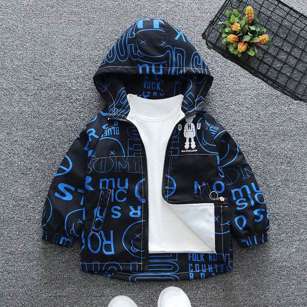 Boys hooded spring coat