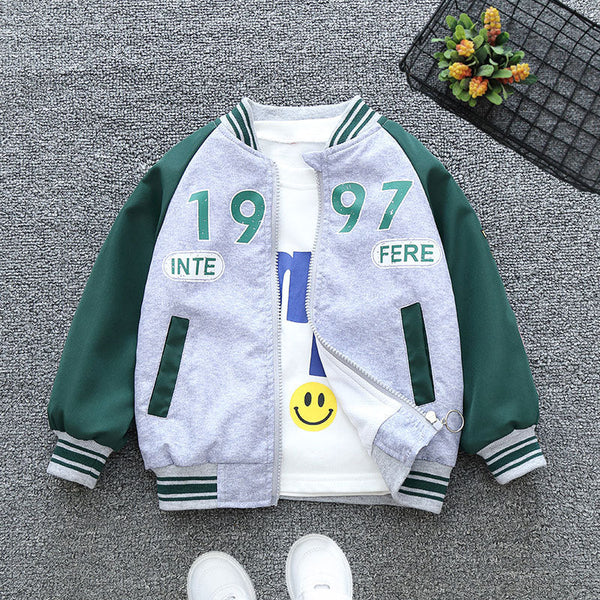 Boys' spring coat cool trendy handsome baseball uniform