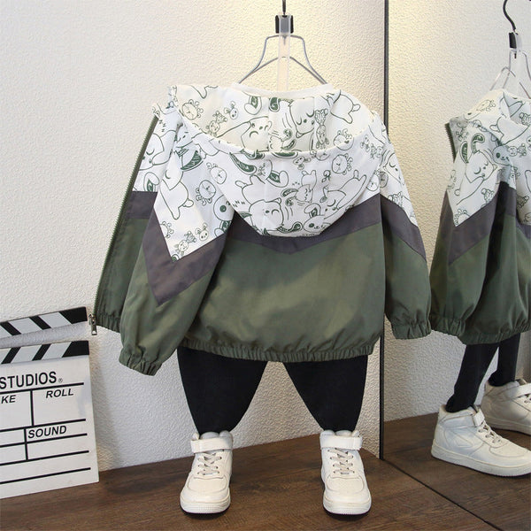 Children's clothing children's jackets spring and autumn 2025 spring clothing boys thin jackets medium and older children's outdoor jackets tide