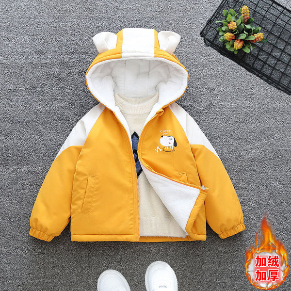 2025 new piled and thickened pie warm jacket