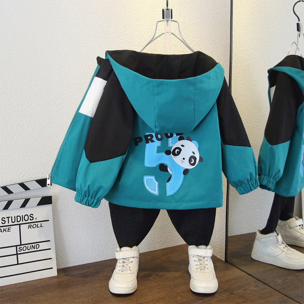 Children's clothing baby spring and autumn coat 2025 new children's 2-11 years old spring clothing top boys spring outing outdoor jacket
