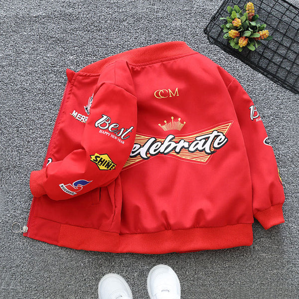 Processing custom boys' coats spring and autumn 2025 new children's baseball clothes autumn clothes boys jacket casual top