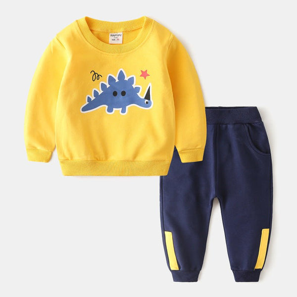 2-Piece babysaurus sweatshirt jogger pant set - Negative Apparel