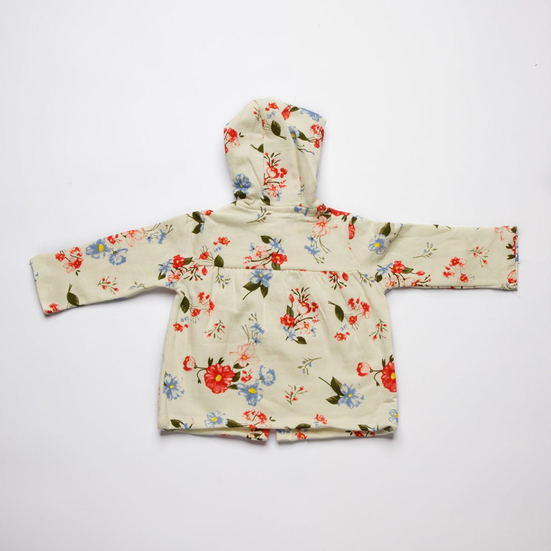 3-Piece Toddler girl wood button cardigan set - Negative Apparel