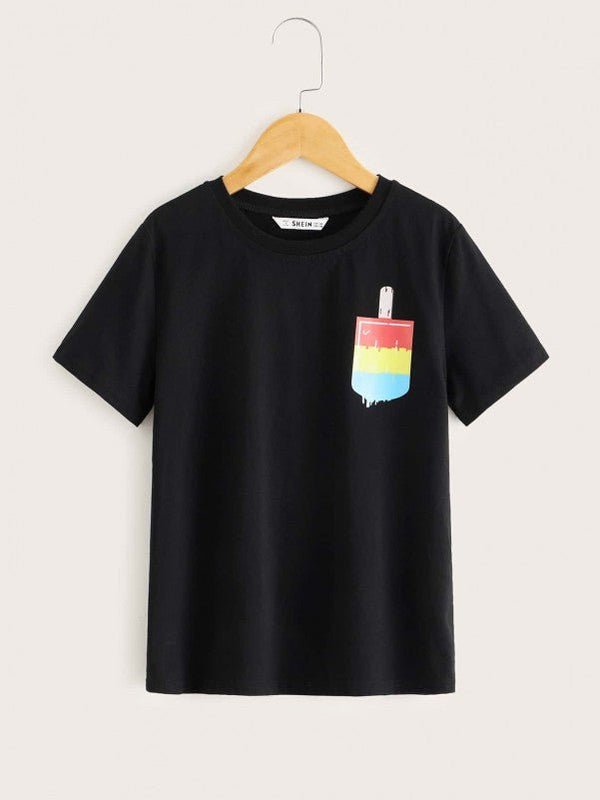 Boys Ice Lolly Print Tee - Negative Apparel