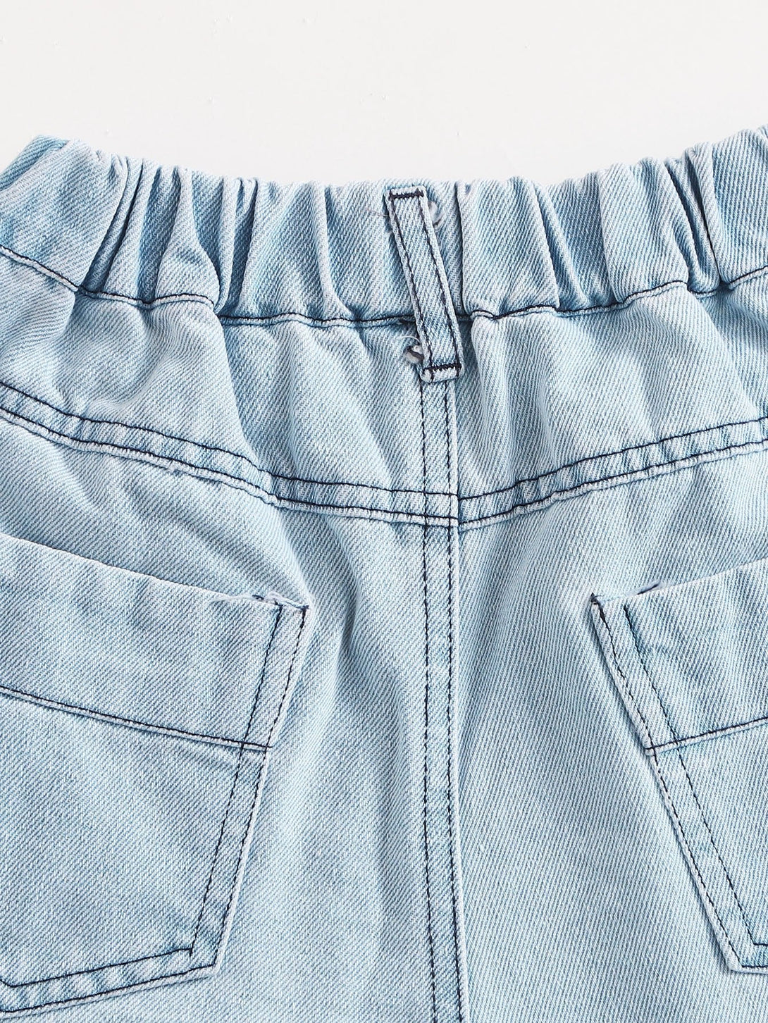 Boys Ripped Bermuda Denim Shorts - Negative Apparel