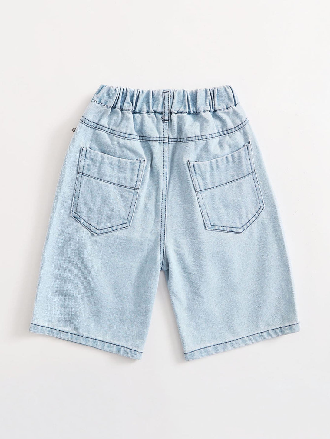 Boys Ripped Bermuda Denim Shorts - Negative Apparel