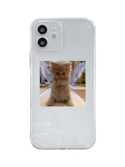 Cat Print Iphone Silicon Cover - Negative Apparel