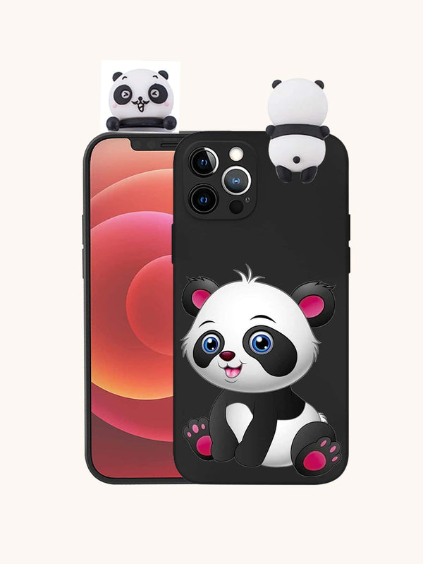 Galaxy Note10+ Cartoon Panda Phone Case - Negative Apparel