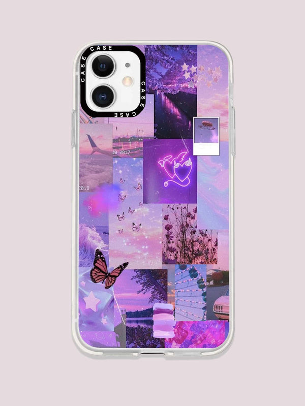 iPhone 7 Aesthetic Collage Mobile Case - Negative Apparel