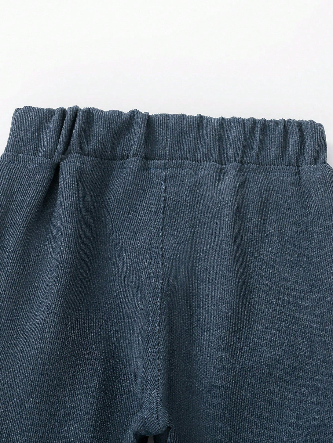 SHEIN Kids FANZEY Toddler Boys Elastic Waist Corduroy Pants - Negative Apparel