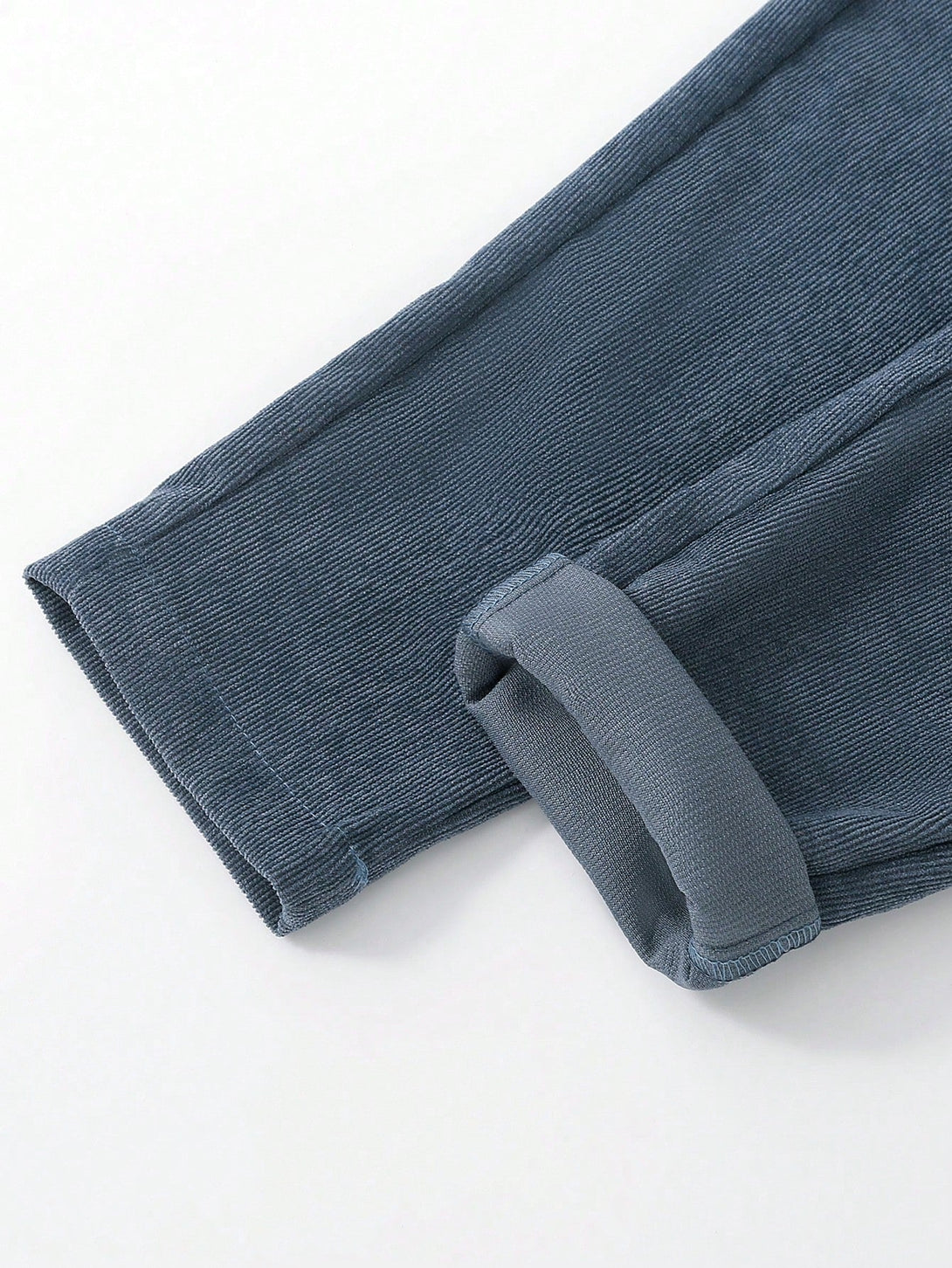 SHEIN Kids FANZEY Toddler Boys Elastic Waist Corduroy Pants - Negative Apparel